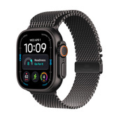 Apple Watch Ultra 4 GPS + Cellular, Cassa 49 mm in titanio nero con Loop in maglia milanese in titanio nero - L