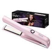 Beurer Piastra per capelli a batteria HS 20 con ricarica USB, tre livelli di temperatura e riscaldamento rapido, ideale per viaggiare, rosa