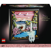 LEGO ART 31218 Paesaggio Giapponese con Ciliegi Fioriti, Kit Modellismo Fai da Te Adulti, Decorazione da Parete, Idea Regalo