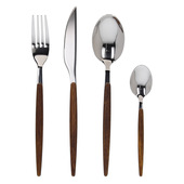 Joia Home Servizio 24 Posate Antony Teak 2mm 18/0