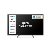 SABA SMART TV 32" HD READY, Sistema operativo VIDAA, Triplo ter DVBT2/C/S2 HEVC MAIN10, Certificato TivuSAT, Piedistallo centrale, Dolby Audio