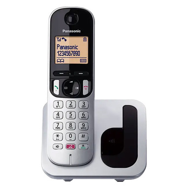Panasonic KX-TGC250JTS telefono Telefono DECT Identificatore di chiamata Nero, Argento