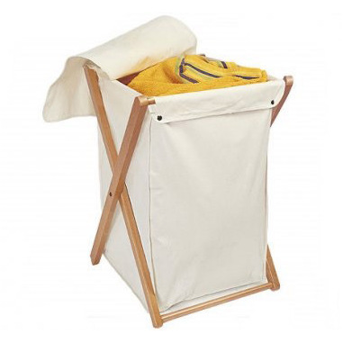 Foppapedretti Angel porta biancheria Rettangolare Faggio, Cotone, Plastica, Legno compensato Beige, Nero