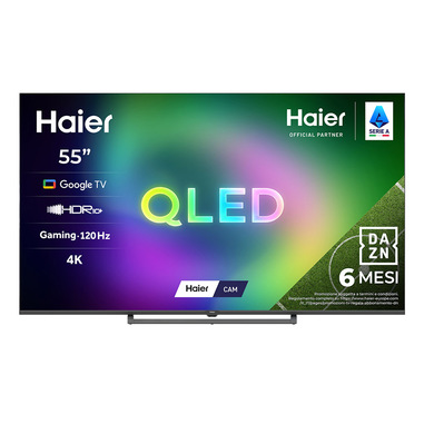 Haier Smart TV QLED 55" H55S80GUX, 4K, Google TV, ...
