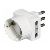 bticino S3611DBOX adattatore per presa di corrente Tipo L (IT) Tipo L (IT) + Tipo F Bianco