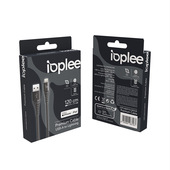 IOPLEE Cavo Dati Premium 120cm da USB-A a Lightning MFi - Nero