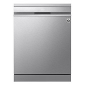 LG QuadWash DF587HVS Lavastoviglie libera installazione Serie 5, Classe A-10%, 14 coperti, Vapore, Wi-Fi, Grigia