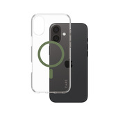 PanzerGlass CARE by ® Flagship Cover Trasparente Urban Combat con MagSafe Verde iPhone 16 Plus