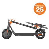 NAVEE V25i Pro Monopattino Elettrico con il manubrio da chiuso ruotabile, Autonomia 25KM Motore Max 600W Gomma 10" e Frecce Direzionali