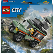 LEGO City 60447 Fuoristrada di Montagna 4x4 - Jeep Giocattolo da Costruire, Giochi per Bambini6+ con 1 Minifigure e Accessori