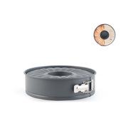 H&H Tortiera 2 fondi Deli Chef in alluminio con rivestimento antiaderente colore grigio cm 24