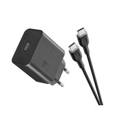 Cellularline Super Fast Charger Kit PD 45W Caricabatterie da rete USB-C 45W con cavo USB-C to USB-C