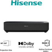 Hisense Laser TV PL2 TV retroproiettore Proiettore a raggio ultra corto 2700 ANSI lumen DLP UHD 4K (3840x2160) Nero