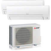 Mitsubishi Electric MITKITDUAL40HRV25+35 condizionatore fisso Climatizzatore Dual split Bianco