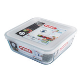 Pengo Pyrex Contenitore Cook & Freeze in vetro quadrato 2 l con coperchio