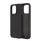 IOPLEE Custodia in TPU Siliconato con microfibra interna - Nero per iPhone 15 pro Max