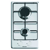 Glem Gas GT32IX piano cottura Acciaio inossidabile Da incasso 30 cm 2 Fornello(i)