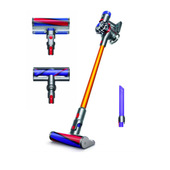 Dyson V8 Absolute+ Aspirapolvere Senza sacchetto Grigio, Nichel, Giallo