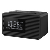 Panasonic RC-D8EG-K - Radiosveglia, nero, DAB+, funzione di ricarica USB