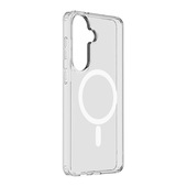 Cellularline Clear Mag - Galaxy S26+ Custodia trasparente ultra resistente con bordo in gomma, compatibile con ecosistema Qi2 e accessori magnetici, trattata contro l’ingiallimento.