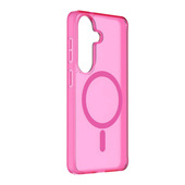 Cellularline FROSTY MAG - Galaxy S26 Cover semi-trasparente con finitura opaca e bordi colorati, compatibile con l’ecosistema Qi2 e accessori magnetici per smartphone Samsung.
