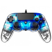 NACON PS4OFCPADCLBLUE periferica di gioco Blu, Trasparente USB Gamepad Analogico/Digitale PC, PlayStation 4