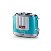 Ariete 206 Hot Dog Maker Party Time, Macchina per fare hot dog, 650 W, 5 livelli di cottura, 4 spazi di cottura, Espulsione automatica, Azzurro
