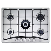 De’Longhi SLF 57 ASV piano cottura Acciaio inox Da incasso 70 cm Gas 5 Fornello(i)