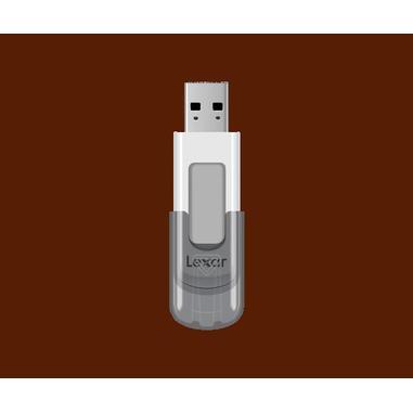 Lexar JumpDrive V100 unità flash USB 64 GB USB tipo A 3.2 Gen 1 (3.1 Gen 1) Grigio, Bianco
