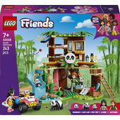 LEGO Friends 42648 Il Santuario dei Panda Giocattolo Cura degli Animali con Casa sull'Albero, Veicolo, 2 Mini Doll e 3 Panda