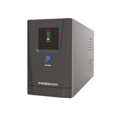 Mediacom Xpower 650 gruppo di continuità (UPS) A linea interattiva 0,65 kVA 390 W 2 presa(e) AC