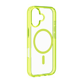 Cellularline Iconic Mag - iPhone 17 Custodia trasparente con bordi colorati compatibile con ecosistema Magsafe