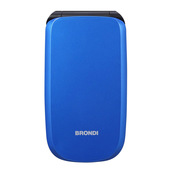 Brondi Raptor 7,11 cm (2.8") 106 g Nero, Blu Telefono per anziani