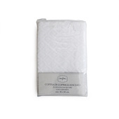 TESS White & White Set 2 copriguanciali con zip, 50x80 cm, 40% cotone 60% poliestere