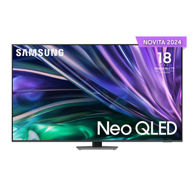 Samsung TV Neo QLED 4K 75” QE75QN85DBTXZT Smart TV Wi-Fi Carbon Silver 2024, Processore NQ4 AI GEN2, Tecnologia Quantum Matrix, Simple Chamfer Design, Dolby Atmos