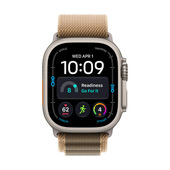 Apple Watch Ultra 4 GPS + Cellular, Cassa 49 mm in titanio naturale con Alpine Loop duna - L