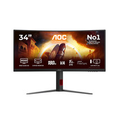 AOC G4 CU34G4 Monitor PC 86,4 cm (34") 3440 x 1440 Pixel Wide Quad HD LED Nero, Rosso