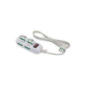 FANTON 474144 prolunghe e multiple 1,5 m 6 presa(e) AC Interno Verde, Bianco