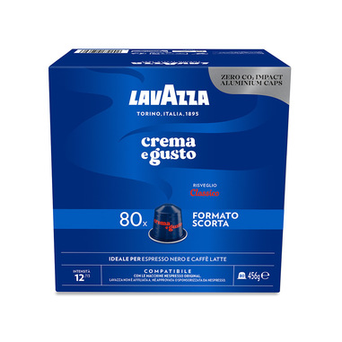 Lavazza Capsule Compatibili Nespresso Crema e Gusto, 80 Capsule