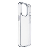 Cellularline Clear Strong - iPhone 15 Pro Custodia rigida con bordi in gomma