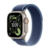 Apple Watch Ultra 3 GPS + Cellular 49mm Cassa Titanio con Trail Loop Blu/Blu Acceso - S/M