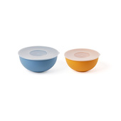 Fratelli Guzzini 29269152 recipiente per cibo Rotondo Set Blu, Arancione 2 pz