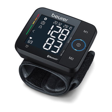 Beurer BC 54 Misuratore di pressione da polso, tecnologia di gonfiaggio, indicatore di rischio colorato & PO 30 Saturimetro per il Monitoraggio della Saturazione di Ossigeno nel Sangue