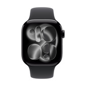 Apple Cinturino Sport nero (42 mm) - S/M
