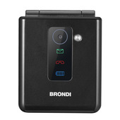 Brondi Flipper 6,1 cm (2.4") Nero Telefono cellulare basico