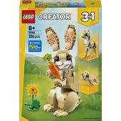 LEGO Creator 3 in 1 31162 Adorabile Coniglio Giocattolo, Si Trasforma in Lama o in Foca, Regalo per Bambini e Bambine 8+ Anni