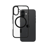 PanzerGlass CARE by ® Flagship Cover Trasparente Urban Combat con Bordo Nero & MagSafe iPhone 16
