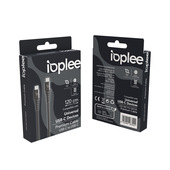 IOPLEE Cavo Dati Premium 120cm da USB-C a USB-C - Nero