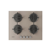 Indesit ING 61T/TD 1 piano gas vetro tortora 60cm 4 fuochi griglie in ghisa lavabili in lavastoviglie