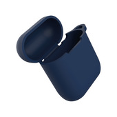 Eva Fruit Custodia AirPods in silicone morbido con base piatta - blu